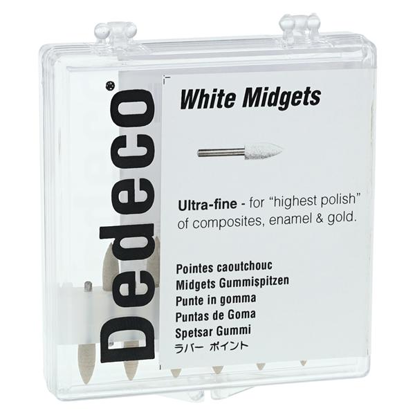 Midget Polisher FG Ultra Fine 138 White f/ Composites / Enamel / Gold 12/Bx