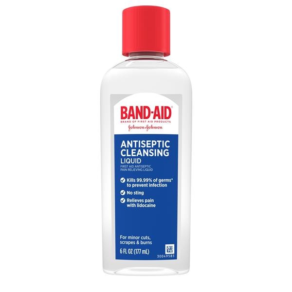 Band-Aid Hurt Free Antiseptic Wash 6oz/Bt