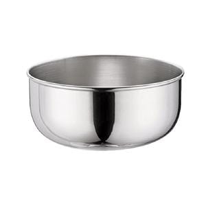 Sponge Bowl Round Stainless Steel Silver 1qt