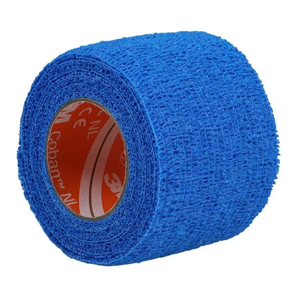 Coban Wrap Bandage Elastic/Non-Woven 2"x5yd Blue Non-Sterile 36/Ca