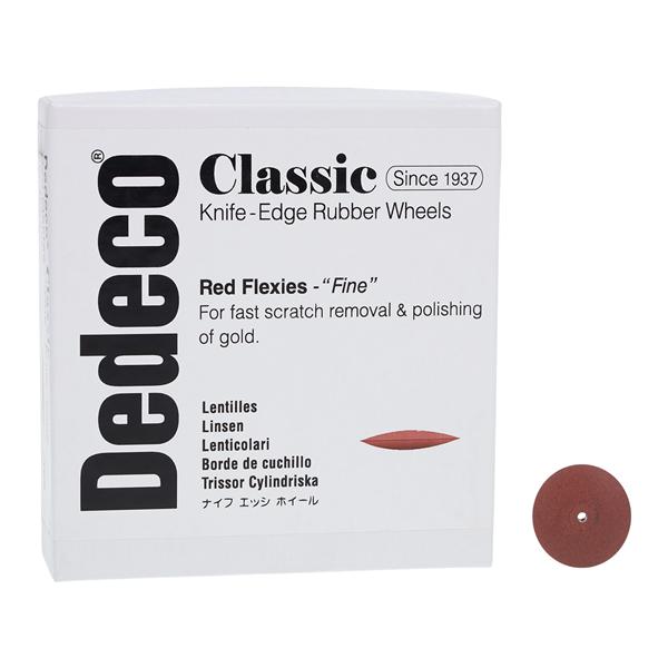 Classic Flexies Rubber Wheels Red 100/Bx