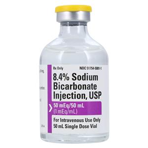 Sodium Bicarbonate Injection 8.4% SDV 50mL 25/Bx