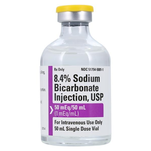 Sodium Bicarbonate Injection 8.4% SDV 50mL 25/Bx