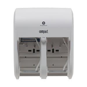 Compact Toilet Paper Dispenser White Ea