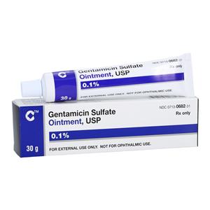 Gentamicin Sulfate Topical Ointment 0.1% Tube 30gm/Tb