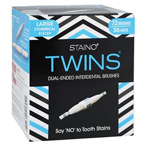 StaiNo Interdental Brush Dual Ended Travel Large Cylindrical 36x2/Bx