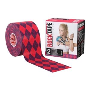 RockTape Kinesiology Tape 97% Cotton/3% Nylon 2"x16.4' Pink Ea