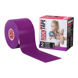 RockTape Kinesiology Tape 97% Cotton/3% Nylon 2"x16.4' Purple Ea