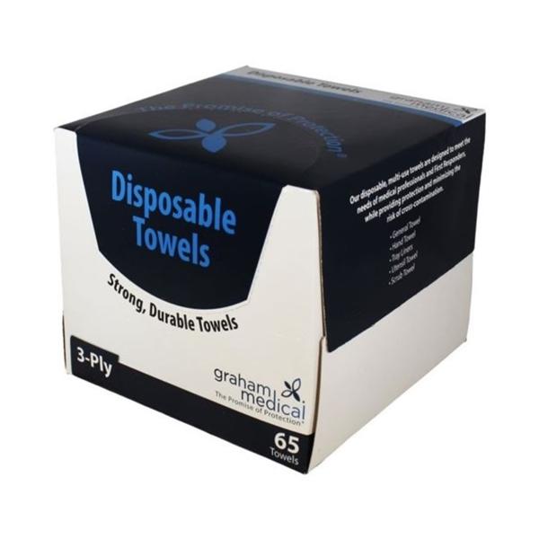 Towel Disposable Tissue 3 Ply 12x13.5" White 390/Ca
