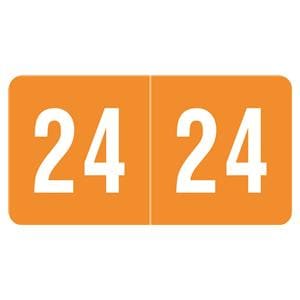 Smead 2024 End Tab Label Orange 250/Pk