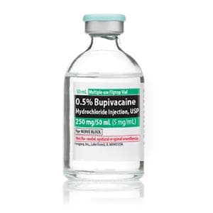 Bupivacaine HCl Injection 0.5% MDV 50mL 25/Bx