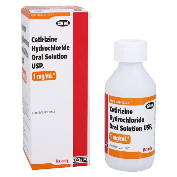 Cetirizine HCl Oral Solution 1mg/mL Grape Bottle 120mL/Bt