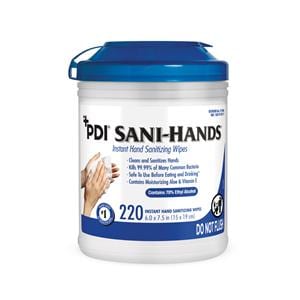 Sani-Hands Sanitizing Hand Wipes Canister 220/Cn