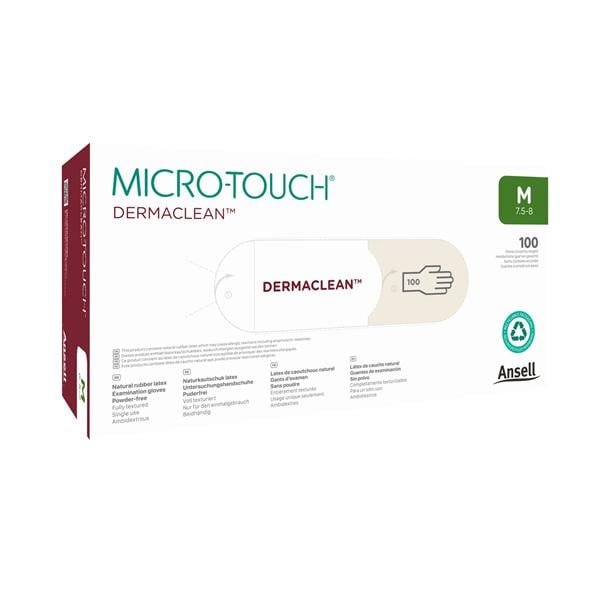 Micro-Touch DermaClean Exam Gloves X-Small Cream Non-Sterile, 10 BX/CA