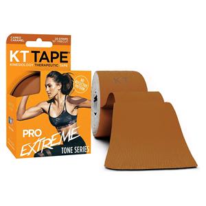 KT Pro Extreme Kinesiology Tape Synthetic Fabric 2x10" Cameo Caramel 20/Bx