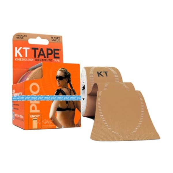 KT Pro Kinesiology Tape Synthetic Fiber 2"x16' Beige Ea