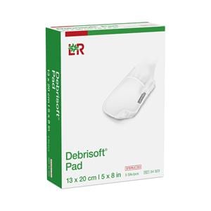 Debrisoft Debridment Pad Fiber 5x8" Sterile White LF