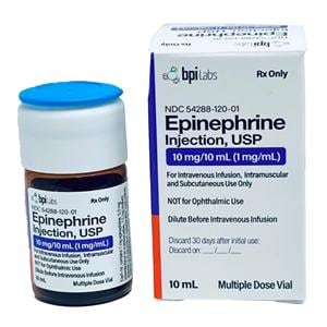 Epinephrine Injection 1mg/mL MDV 10mL 10mL/Vl