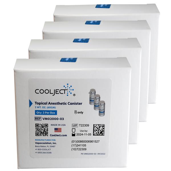 CoolJect Topical Spray 4x3pk Can 2oz 12/Ca