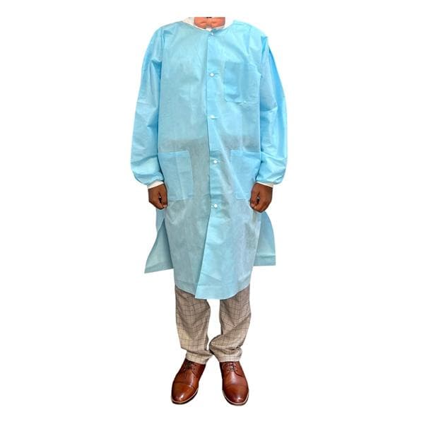 Lab Coat 3 Layer SMS White 100/Ca