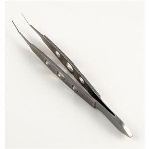 Kelman-McPherson Forceps Angled 4" 8mm Point Tip Stainless Steel Non-Sterile Ea