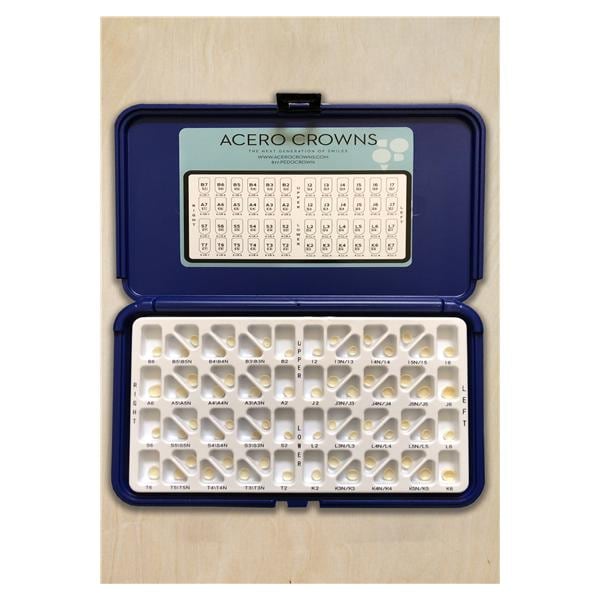 ACERO Zirconia Crowns Size Primary Molar Kit Ea