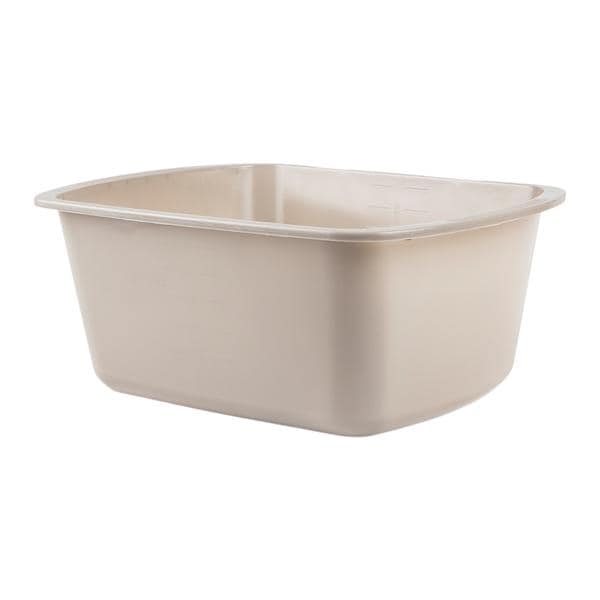 Wash Basin Rectangle Polypropylene Gray 7qt