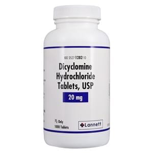 Dicyclomine HCl Tablets 20mg Bottle 1000/Bottle