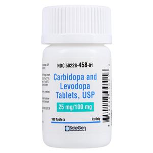 Carbidopa/Levodopa Tablets 25/100mg Bottle 100/Bottle 100/Bt