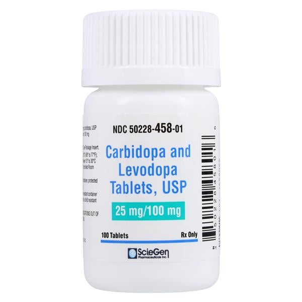 Carbidopa/Levodopa Tablets 25/100mg Bottle 100/Bottle 100/Bt