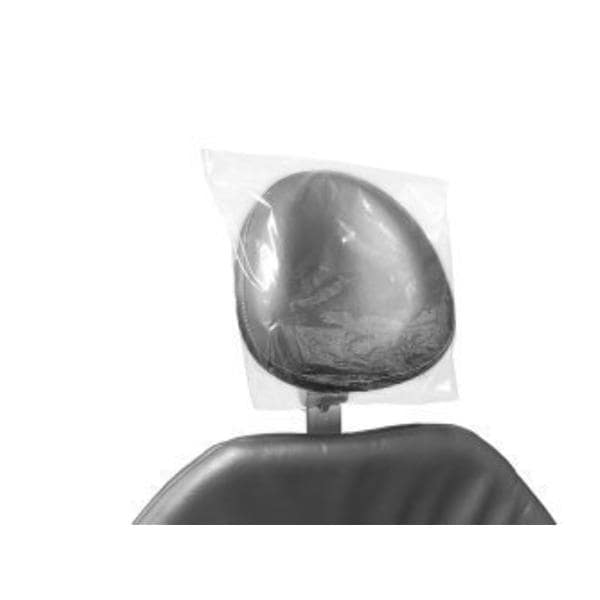 Headrest Cover 14 in x 9.5 in Plastic Clear Disposable 250/Bx