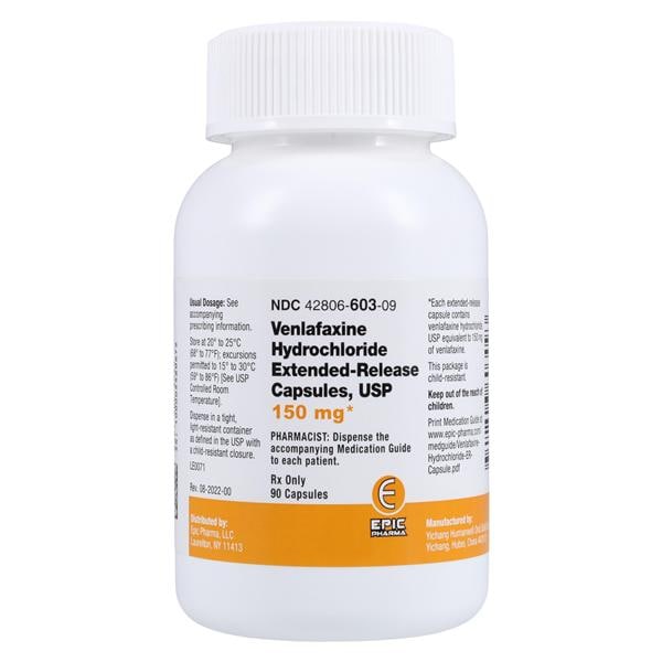 Venlafaxine HCL ER Capsules 150mg Bottle 90/Bt