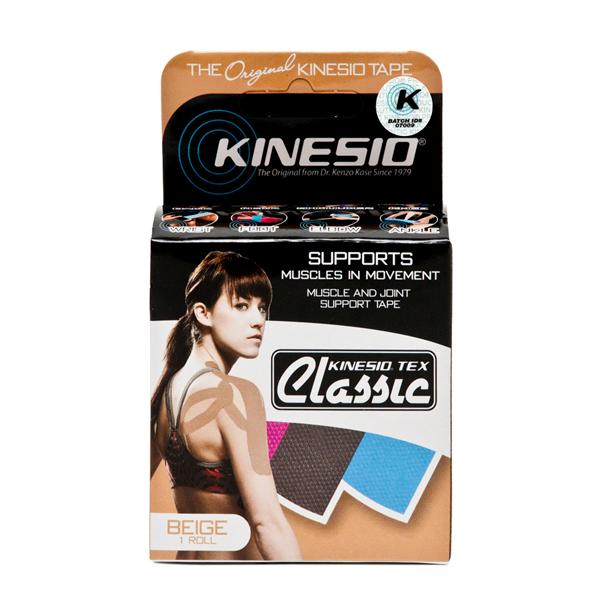 Kinesio Tex Classic Athletic Tape Cotton 2"x4.4yd Beige Non-Sterile 6RL/BX