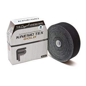 Kinesio Tex Gold FP Kinesiology Tape Cotton 2"x34yd Black Non-Sterile 1RL/BX