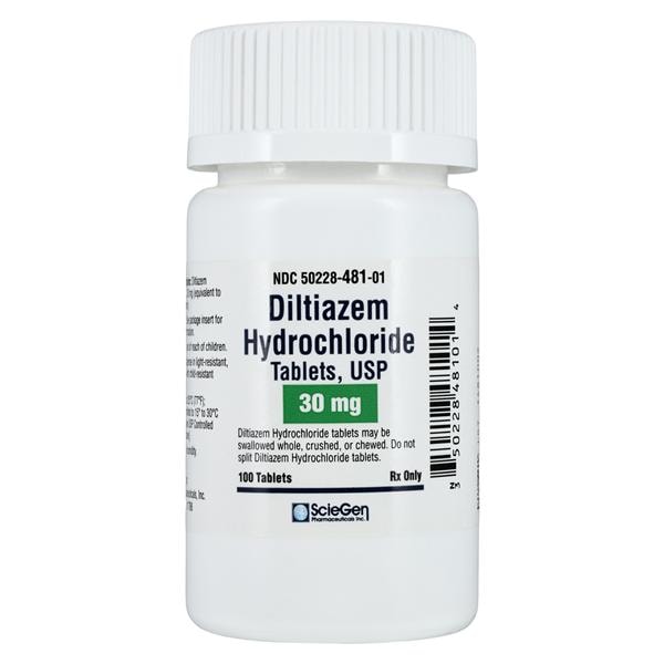 Diltiazem HCl 30mg 100/Bt