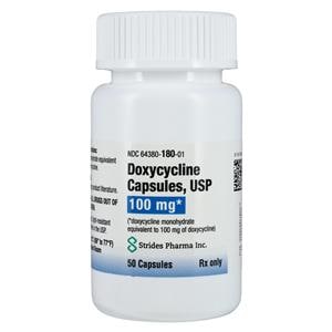 Doxycycline Monohydrate Capsules 100mg Bottle 50/Bottle 50/Bt