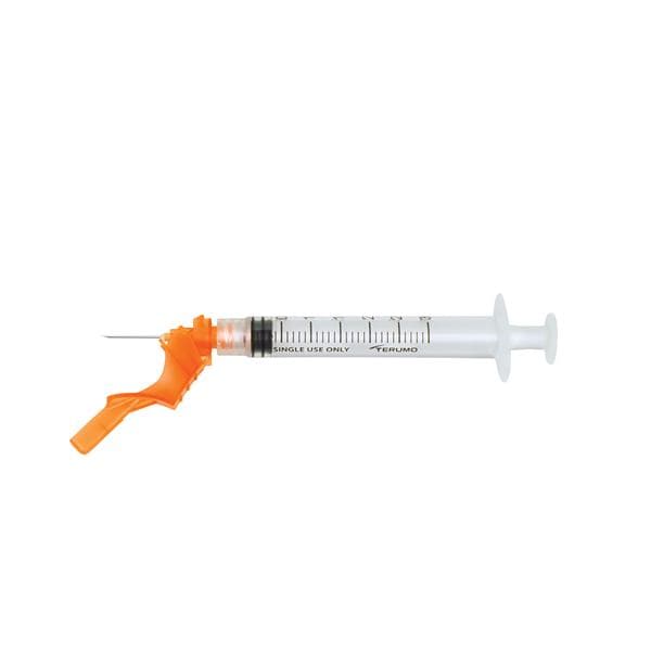 Hypodermic Syringe/Needle Combo 25gx1" 3cc Safety Device No Dead Space 100/Bx, 12 BX/CA