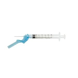Hypodermic Syringe/Needle Combo 23gx1" 3cc Safety Device No Dead Space 100/Bx