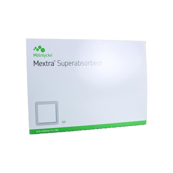 Mextra Polyacrylate Particles Wound Dressing 9x13" 4 Layer Sterile Spr Abs LF