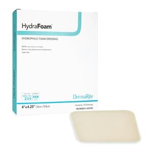 Hydrophilic Foam Wound Dressing 4x4.25" Not Made With Natural Rubber Latex