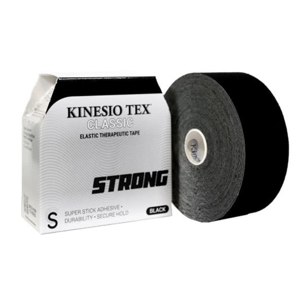 Kinesio Tex Classic Kinesiology Tape Cotton/Elastic 2"x16.4yd Black 6/CA