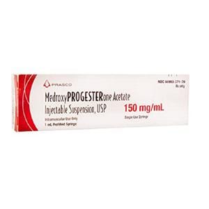 Medroxyprogesterone Acetate Injection 150mg/mL Prefilled Syringe 1mL Each