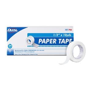 Medical Tape Paper 1/2"x10yds White Non-Sterile 288/Ca