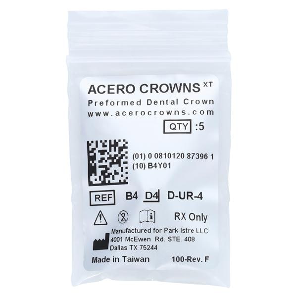 ACERO Stainless Steel Crowns 4 1st Primary Upper Right Molar 5/Pk 5/Pk