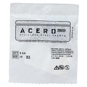 ACERO Stainless Steel Crowns 5 2nd Primary Upper Left Molar 5/Pk 5/Pk