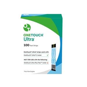 One Touch Ultra Blood Glucose Test Strip 100/Bx