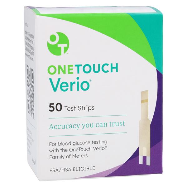 One Touch Verio Blood Glucose Test Strip 50/Bx, 24 BX/CA