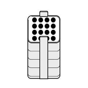 Rotor Adapter For 500 mL Rectangular Bucket in Rotor A-4-81 & Rotor S-4x500 2/Pk