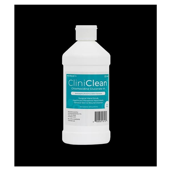 CliniClean Antiseptic Solution Antiseptic 16oz Flip Top Bottle Fragrance Free Ea