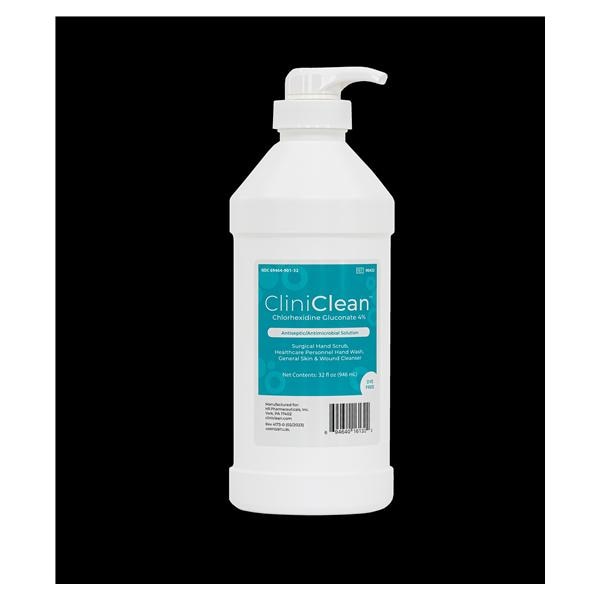 CliniClean Antiseptic Solution Antiseptic 32 oz Pump Bottle Fragrance Free Ea, 12 EA/CA